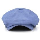 Light Newsboy Cabbie Gatsby Cap Mens Ivy Hat Driving Summer Sun Flat Cotton