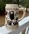 Rare M  Cornell Stein Beardus Magnificus Beard Mustache Unlidded Stoneware     