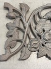 Cast Iron Rose Flower Vine Ornate Antique Wall Architectural Decor 28   x 8   