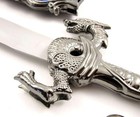 10  Novelty Fantasy Dragon Dagger Blade Knife Sword - Deep Blue
