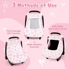 Baby Car Seat Cover  Windproof Carseat Cover For Infant Girls  Infant Warm Ca