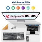 Wireless Keyboard And Mouse Combo 17inch Full Size 2 4g Usb Ergonomic Slim Wi   