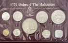 1975 Specimen Set Coins Of The Bahamas Franklin Mint 
