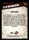 2018 Topps Walking Dead Season 8 Part 1 Character Card  c-2 Negan