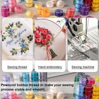 210 Pcs Prewound Bobbin Thread  36 Colors Sewing Thread  Polyester Thread  Si   