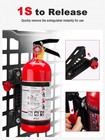 Zidiyoruo Molle Panel Fire Extinguisher Mount Kit Fits 1 -2  Rigid Black