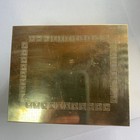 Antique Bradley Hubbard Brass Hinged Humidor Box Wood Lined Greek Key Design    