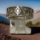 Vintage Navajo Sterling Silver Snake Serpent Tribal Pattern Band Ring Size 6 5
