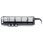 Little Buster Toys Black Gooseneck Long Trailer With Split Gates 1 16 Scale