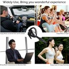 Bluetooth Headset Wireless Earphone On-ear Earpiece With Mic For Cell Phones