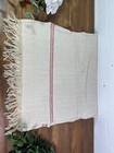 Large Vintage Antique French Hungarian Hemp Linen Table Cloth Upholstery Fabric