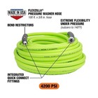 Flexzilla Hfzpw426100q-e 4200 Psi  100  Pressure Washer Hose  3 8 In  X 100   