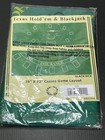 Texas Hold  em   Blackjack Casino Game Layout Felt New 