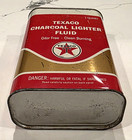 Vintage Texaco Charcoal Lighter Fluid 1 Qt  Can - One Quart - Oil Gas Station