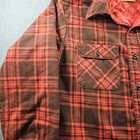 Vintage Sears 60s 70s Quilted Lined Workwear Button Up Flannel Pockets Size L