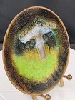 Norman Brumm Copper Enamel Plate  Mushroom Signed 6 