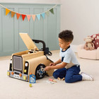 Wooden Car Mechanic Playset Kids Engine Repair Service Station Pretend Play Toy