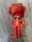 Vintage Enesco Rita The Red Imp Pixie Devil Figurine 1960s Ceramic  repaired 