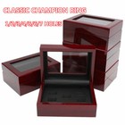 2 3 4 5 6 Wooden Display Box Case For World Series Stanley Cup Championship Ring