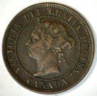 1888 C2 Canada Large Cent Coin 1c Canadian Bronze Victoria Very Fine Circulated