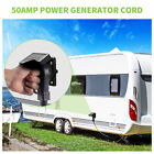 50 Amp 25ft Generator Cord And Power Inlet Box Combo Kit Nema 14-50p To Ss2-50r