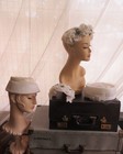 Lot Of 4 Vintage White Floral And Pillbox Women s Hats Midcentury