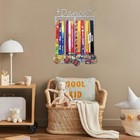 Medal Hanger Holder Display Wall Rack Frame Shelf-medal Hanger Dance Silver