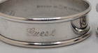 Pair Of Gorham Sterling Silver Napkin Rings  guest  Engraving  12 Grams Each