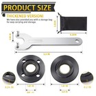 7pcs Angle Grinder Nut Flange Wrench  Premium Black  Silver 