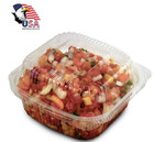 Dart 6  Clear Hinged Plastic Food Take Out To-go   Clamshell Container 100 Pack
