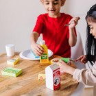 Melissa   Doug Wooden Fridge Food Set - 9-piece Pretend Play Kitchen Toy Set