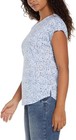 Orvis Women s Linen Blend Short Sleeve Top  Blue  Size S