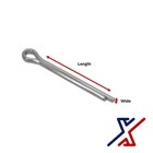 5mm  Diameter X 63mm  Long Zinc-plated Spring Steel Cotter Pin By X1 Tools