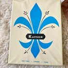 Vintage 1950s Kayser Garter Stockings    Box Seamless Knit 9 5-10 Medium