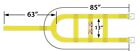 Basket Tie Down Car Tire Straps Tow Dolly Wheel Net Set Snap Hooks Heavy Duty