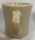 Rare Vintage Victor Stamped Restaurant Ware Heavy Duty Diner Coffee Mug Beige