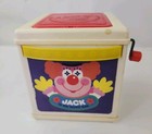 Vintage Mattel Jack In The Box Clown 1987 Music Box Toy Tested  