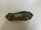 Antique Silver-plated Art Nouveau Vanity Brush Cherub   Roses