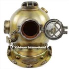 18  Antique Finish Us Navy Mark V Diving Divers Helmet Marine Scuba Diving Gift