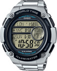 Casio Ae-3000w Men s Quartz Black Resin steel Multi Time Band Digital Watch 