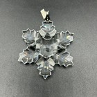 Swarovski Authentic Annual Edition 1996 Large Snowflake Crystal Ornament  199734