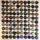 Bottle Caps Lot Of 100 Unique Beer Caps No Duplicates Crafts Bars Game Room Cave