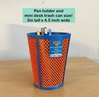 Ny Knicks Trash Can Mini Trash Can - Basketball Gift Viral Blue Orange Trash Can