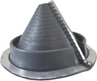 Weather-resistant Gray Epdm Pipe Boot- Fits 2  To 7-1 4  Od For Roof Sealing