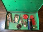 A C Gilbert Erector Incomplete 1933 Original - Green Box - Mixed Contents