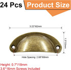 24pcs Antique Cup Drawer Pulls  Brass Bronze Bin Cup Pulls Knobs  Cabinet Pull H