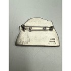Vintage Pewter Brooch Stylized Figures Relief Pin Silver Tone Artistic Jewelry