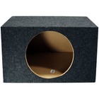 Car Audio Single 12  Sealed Subwoofer Slanted Hatchback Stereo Sub Box Enclosure