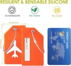 8 Pack Silicone Luggage Tag Baggage Handbag Travel Suitcase Tags With Name Id