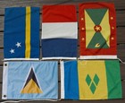 Caribbean Countries Courtesy Flag Set For Yachts  18 Mostly New Flags 